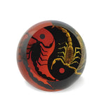 Real Black Emperor and Real Bark Scorpion Red and Black Yin-Yang Scorpion Decoration Real Nature Gift