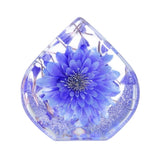Real Flower Purple – Resin Tear Drop Paperweight (2.5” x 2.5” x 1.5”)